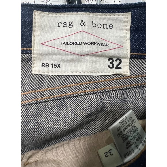 Rag & Bone 15x Slim Straight Mens Jeans - Size 32x34 - Picture 6 of 6